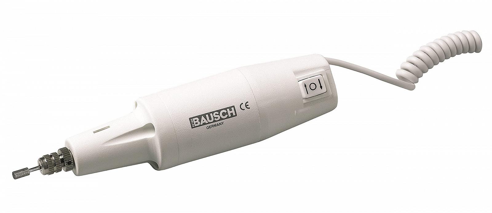 Електричний пристрій для манікюру/педикюру Bausch 0800WEISS з фіксуючим гвинтом, функцією за годинниковою стрілкою/проти годинникової стрілки, без насадок, фото №1