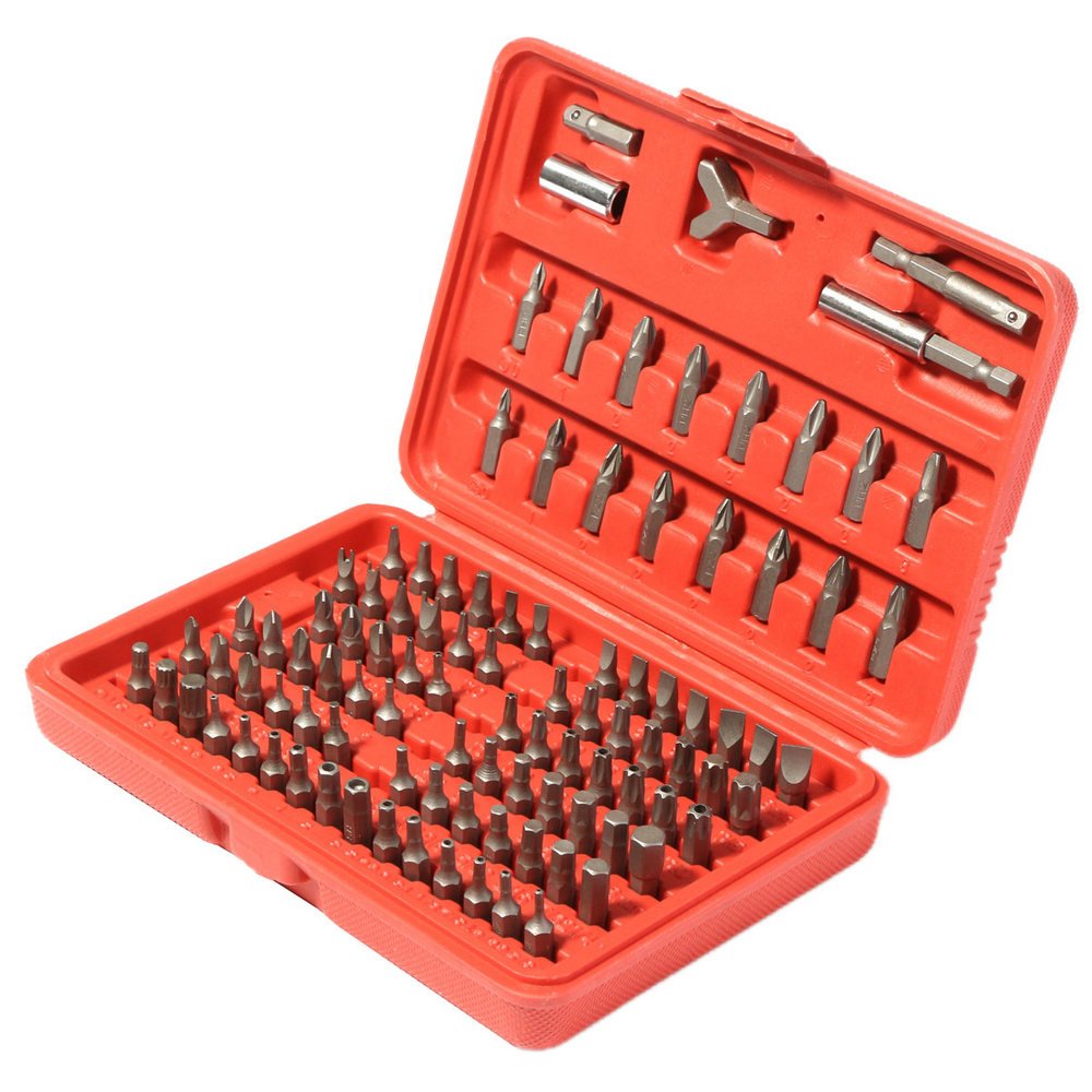 Набор биты Torx Hex Tamperproof Chrome Vanadium 100 с кейсом, фото №2