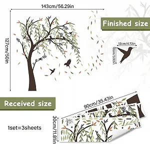 Настільна наклейка milaosk Дерево та птах абстракція ПВХ 127 x 142 см ціна на synthetic.ua - Фото 1 Настільна наклейка milaosk Дерево та птах абстракція ПВХ 127 x 142 см synthetic.ua - Фото 1