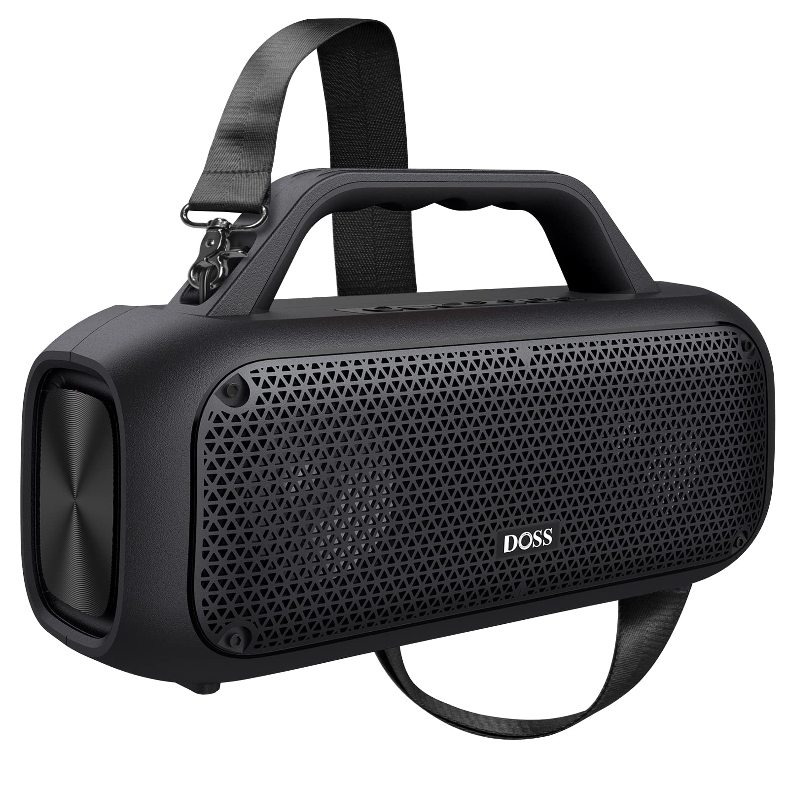 Колонка DOSS Extreme Boom Bluetooth з водонепроникністю IPX6, 60 Вт інтенсивний бас, 30 годин часу відтворення, акумуляторна батарея 10400 мАг, стерео-парування, Bluetooth колонка з ручкою для внутрішнього та зовнішнього використання, фото №1