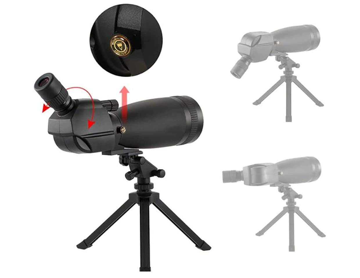 Телескоп монокулярний Spacmirrors Telephoto Zoom 30-90x100 Bak4 Prism Водонепроникний з триногою, фото №5
