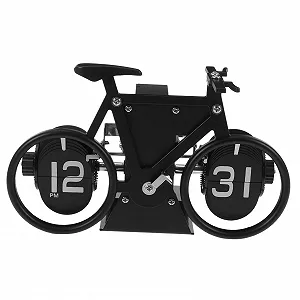 Купить Настольные часы MUCKLILY В форме велосипеда винтажные Mechanisch Ретро-стиль Черный - Фото 1 Настольные часы MUCKLILY В форме велосипеда винтажные Mechanisch Ретро-стиль Черный - Фото 1