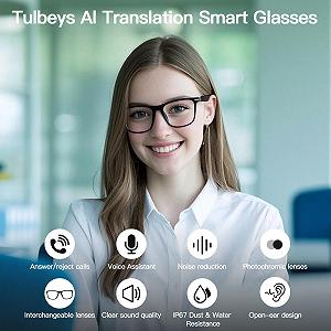 Розумні окуляри Bluetooth AI з підтримкою понад 160 мов, лінзи ціна на synthetic.ua - Фото 1 Розумні окуляри Bluetooth AI з підтримкою понад 160 мов, лінзи synthetic.ua - Фото 1