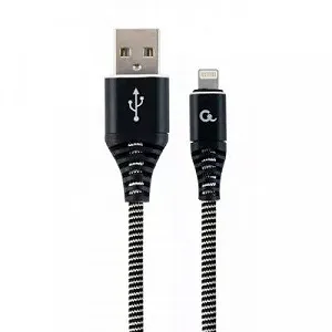 Дата кабель USB 2.0 AM to Lightning 1.0m Cablexpert (CC-USB2B-AMLM-1M-BW) - Фото 1