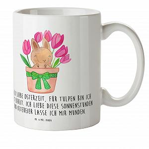 Дитяча чашка Mr. & Mrs. Panda Hase Tulpen, різнокольорова - Фото 1