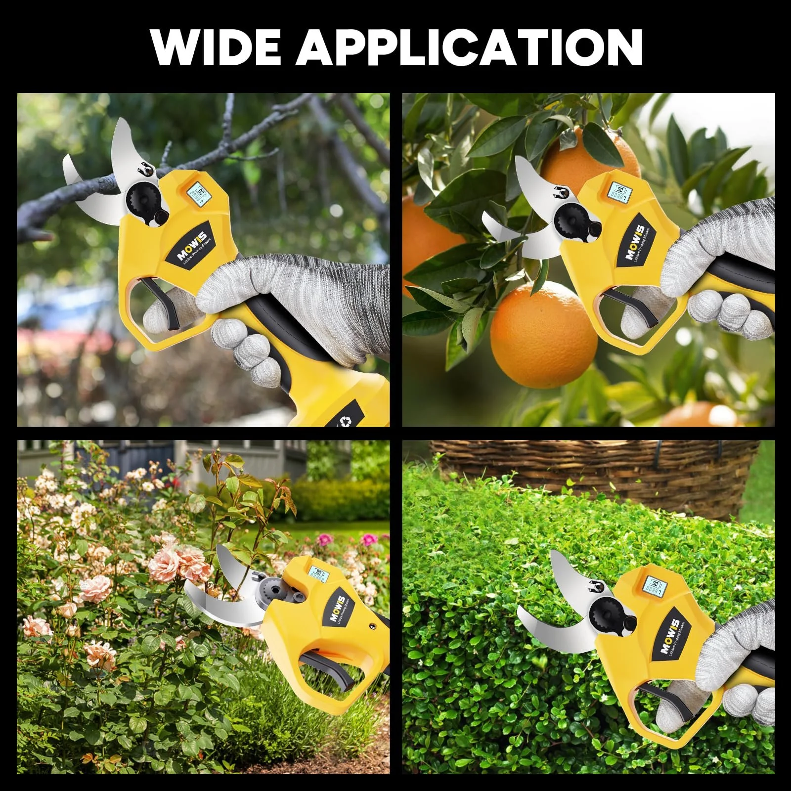 Електричні секатори Mowis Professional 30 мм, 2 акумулятори 2Ah, фото №8