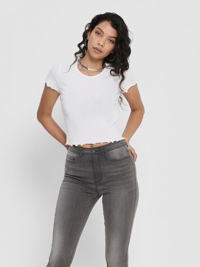 Блуза ONLEMMA SHORT TOP NOOS JRS 15201206  ONLY Білий XL, фото №1