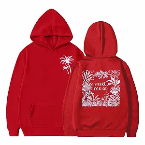 Толстовка для мальчиков 110 - S Модная толстовка с капюшоном с кокосовой пальмой спереди и сзади и карманом на подбородке synthetic.ua - Фото 1