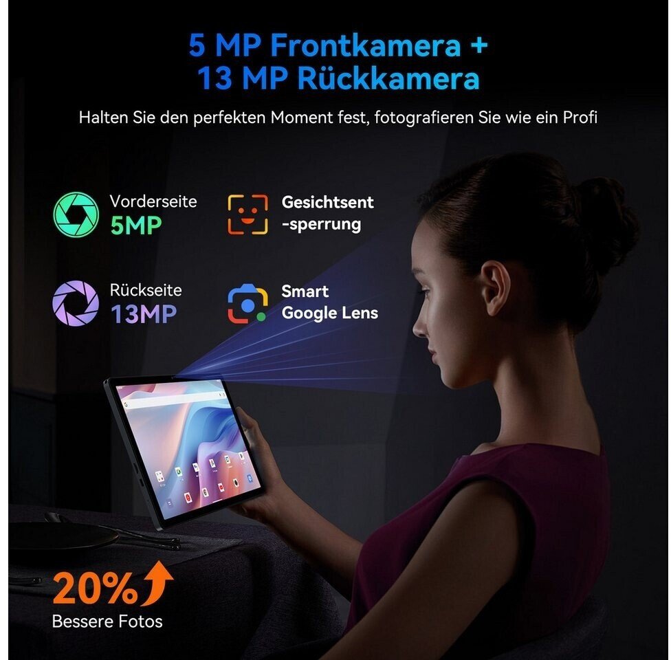 Планшет 11" Full HD TABWEE T90 24/128Gb 8 ядер Android 15 8000 mAh Серый, фото №5