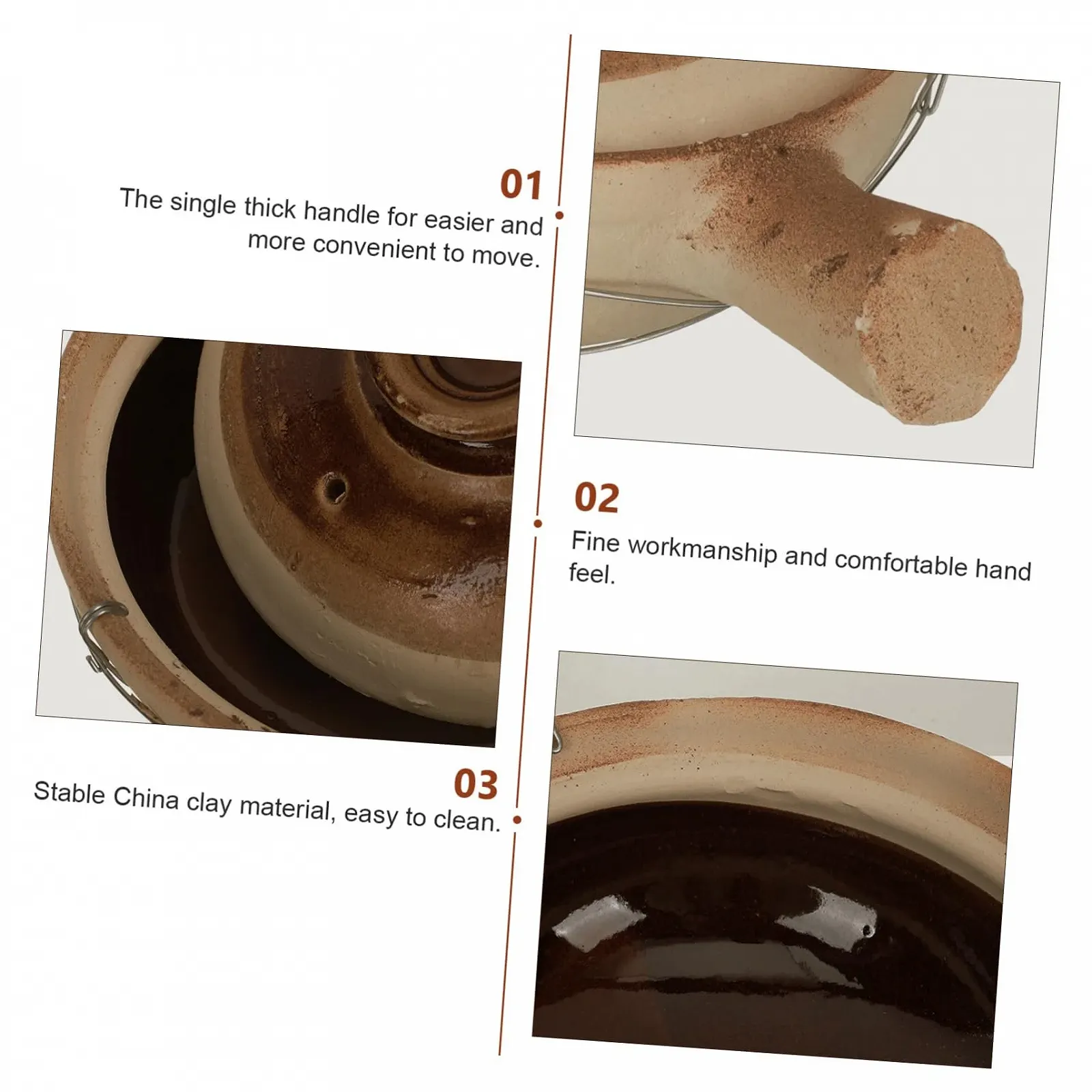 Ківш для запікання VALICLUD із двома ручками для запіканок та супів, фото №8