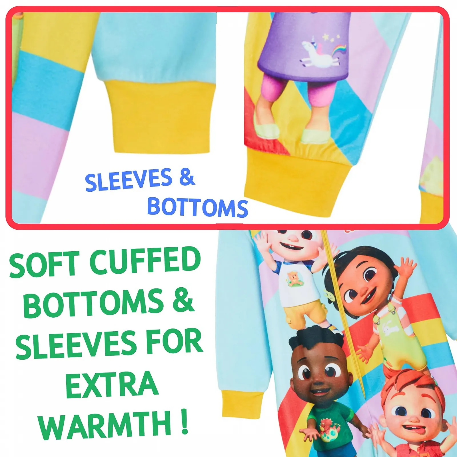 Дитячий комбінезон CoComelon, флісова піжама, блискавка, унісекс, фото №5 Дитячий комбінезон CoComelon, флісова піжама, блискавка, унісекс, фото №5