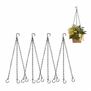 Ланцюжки для підвішування набір з 4 шт. нержавіюча сталь 40 см чорні - Фото 1