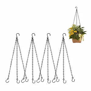 Ланцюжки для підвішування набір з 4 шт. нержавіюча сталь 40 см чорні - Фото 1