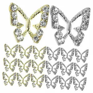 Стрази Метелик Housoutil 40шт - Фото 1