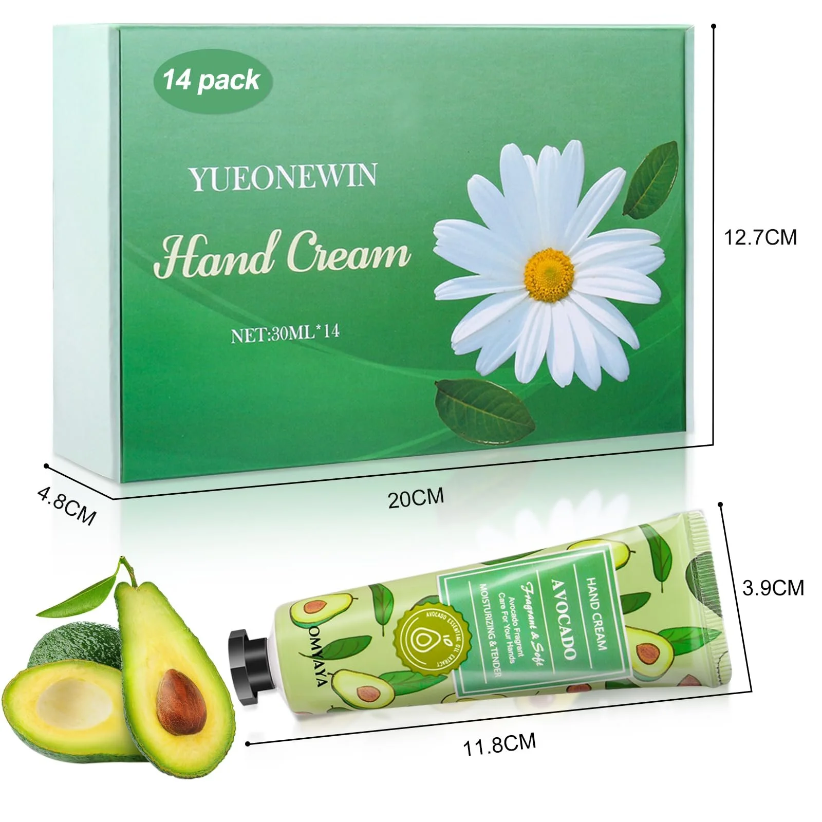 Набір кремів для рук 14 шт Різдвяні подарунки для сухої потрісканої шкіри рук, фото №5