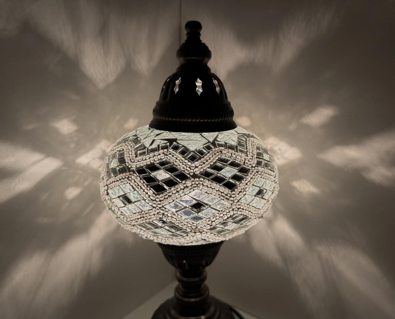 Настільна лампа Samarkand Lights Mosaic Oriental Silver, фото №2