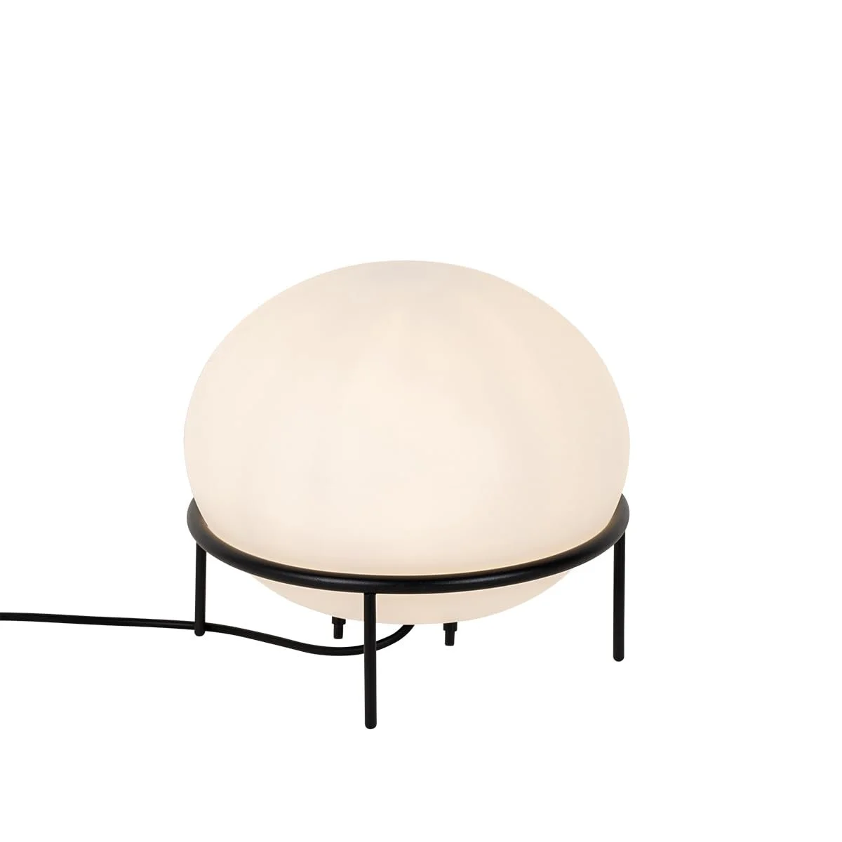 Настільна лампа вулична Qazqa Jannie пластикова кругла IP65 E27 чорна, фото №5