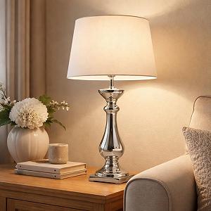 Настільна лампа 60 см E27 Silver White Energy Class A synthetic.ua - Фото 1