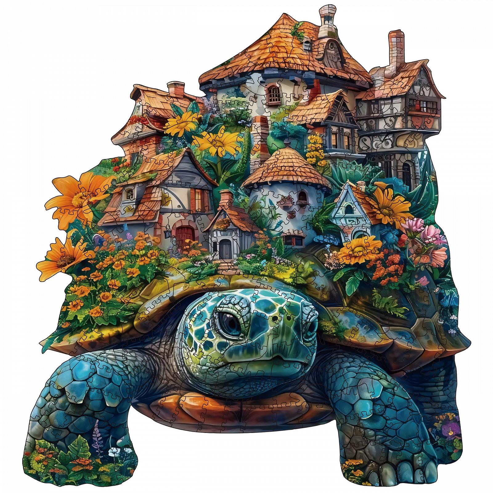 Деревянный пазл Черепаха 200 элементов, фото №1