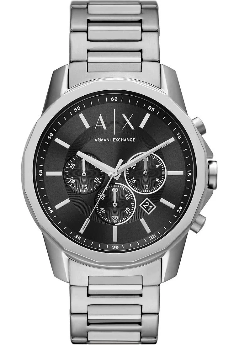Чоловічий годинник Armani Exchange Silver Tone, кварцовий хронограф, корпус 44 мм, фото №1 Чоловічий годинник Armani Exchange Silver Tone, кварцовий хронограф, корпус 44 мм, фото №1
