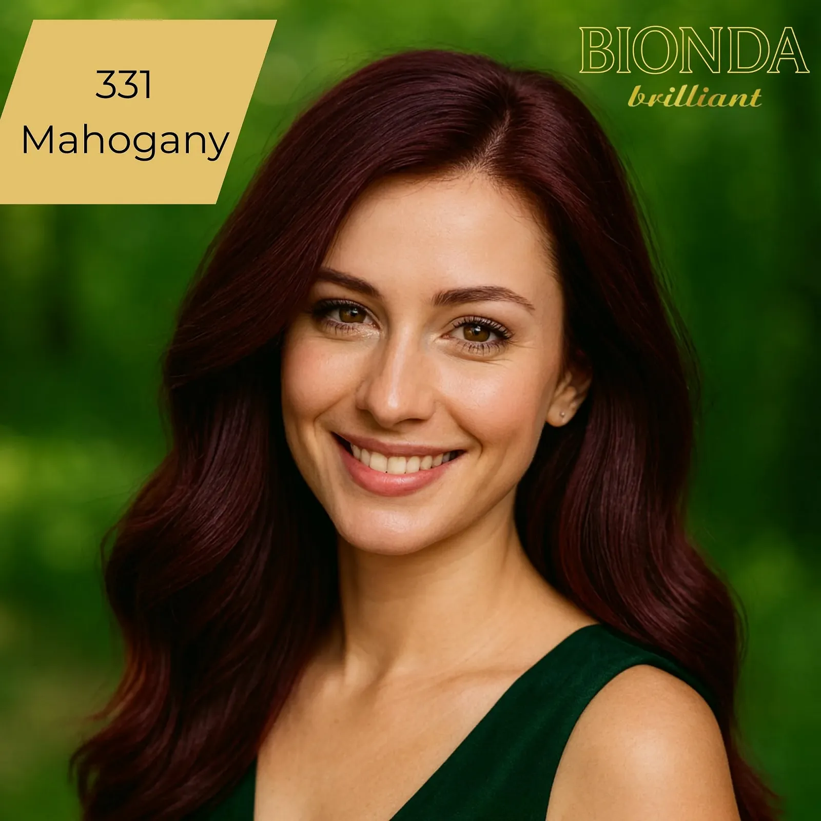 Стійка фарба для волосся Bionda Brilliant 331 Mahogany, фото №2