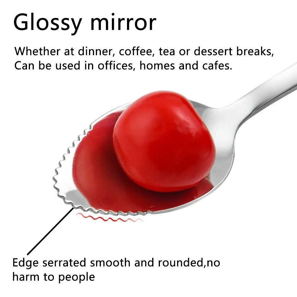 Ложка для грейпфрута, нержавіюча сталь, 2 штуки, фото №6