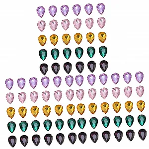 Стрази пришивні скляні Sewacc у формі краплі для одягу, 150 шт. - Фото 1