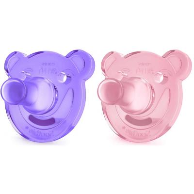 Пустышка Philips AVENT Soothie 0-3 мес для девочек 2 шт (SCF194/02), фото №1