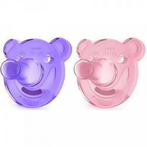 Пустышка Philips AVENT Soothie 0-3 мес для девочек 2 шт (SCF194/02) - Фото 1