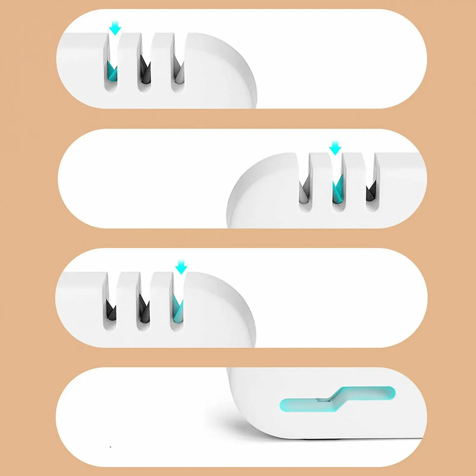 Точилка для ножей Acouto 4 в 1 Blue, фото №6