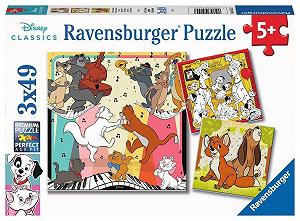 Пазл дитячий Ravensburger Disney 05155 Animal Good Drauf 3 x 49 елементів від 5 років - Фото 1