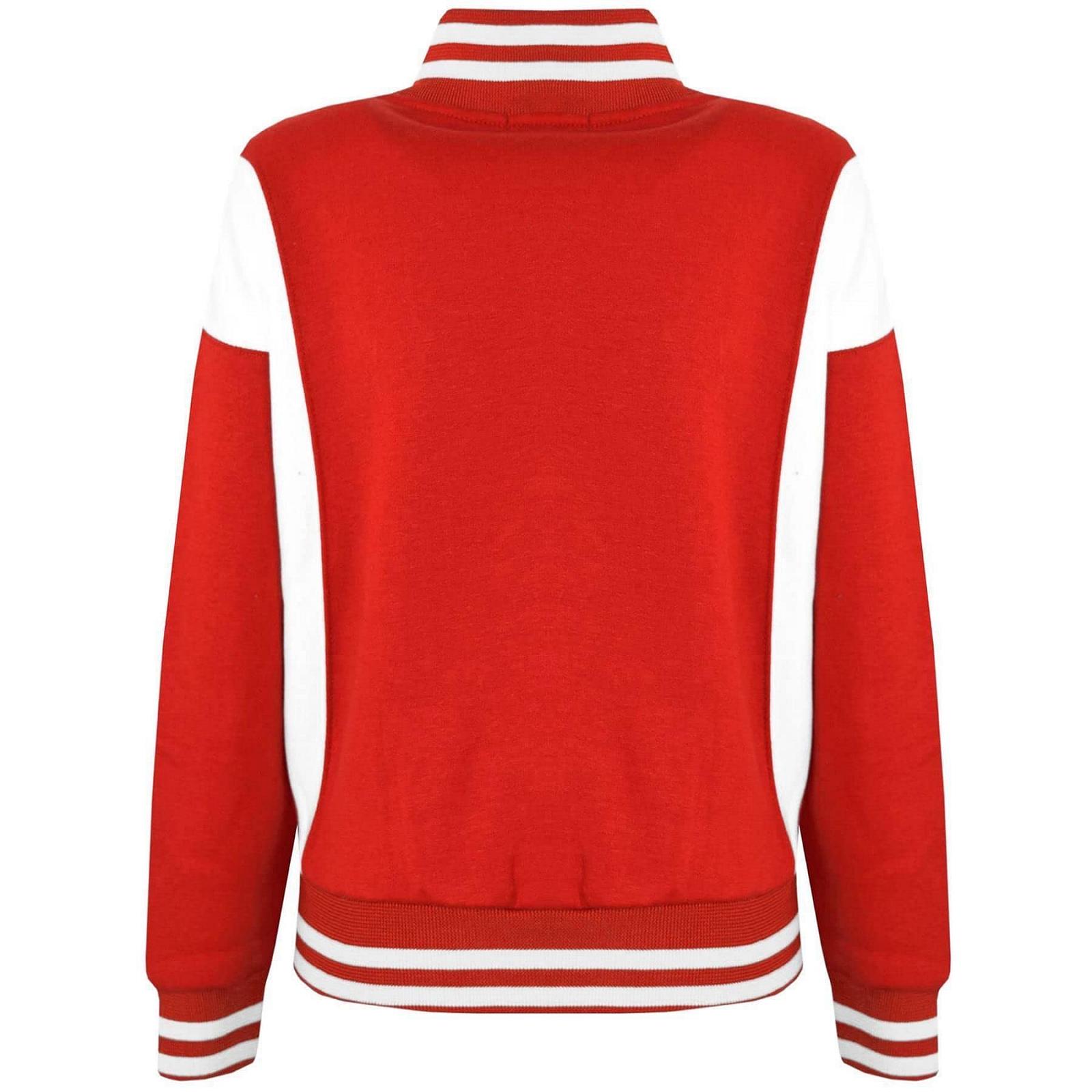 Куртка бейсбольна A2Z 4 Kids Контрастна Varsity Стильна Червоний, фото №2