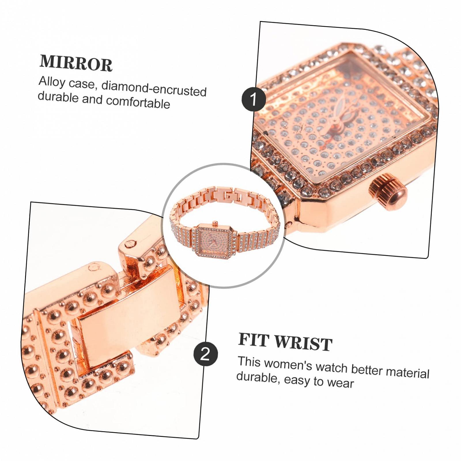 Жіночий годинник LIFKOME Регульований годинник Золотий, фото №8