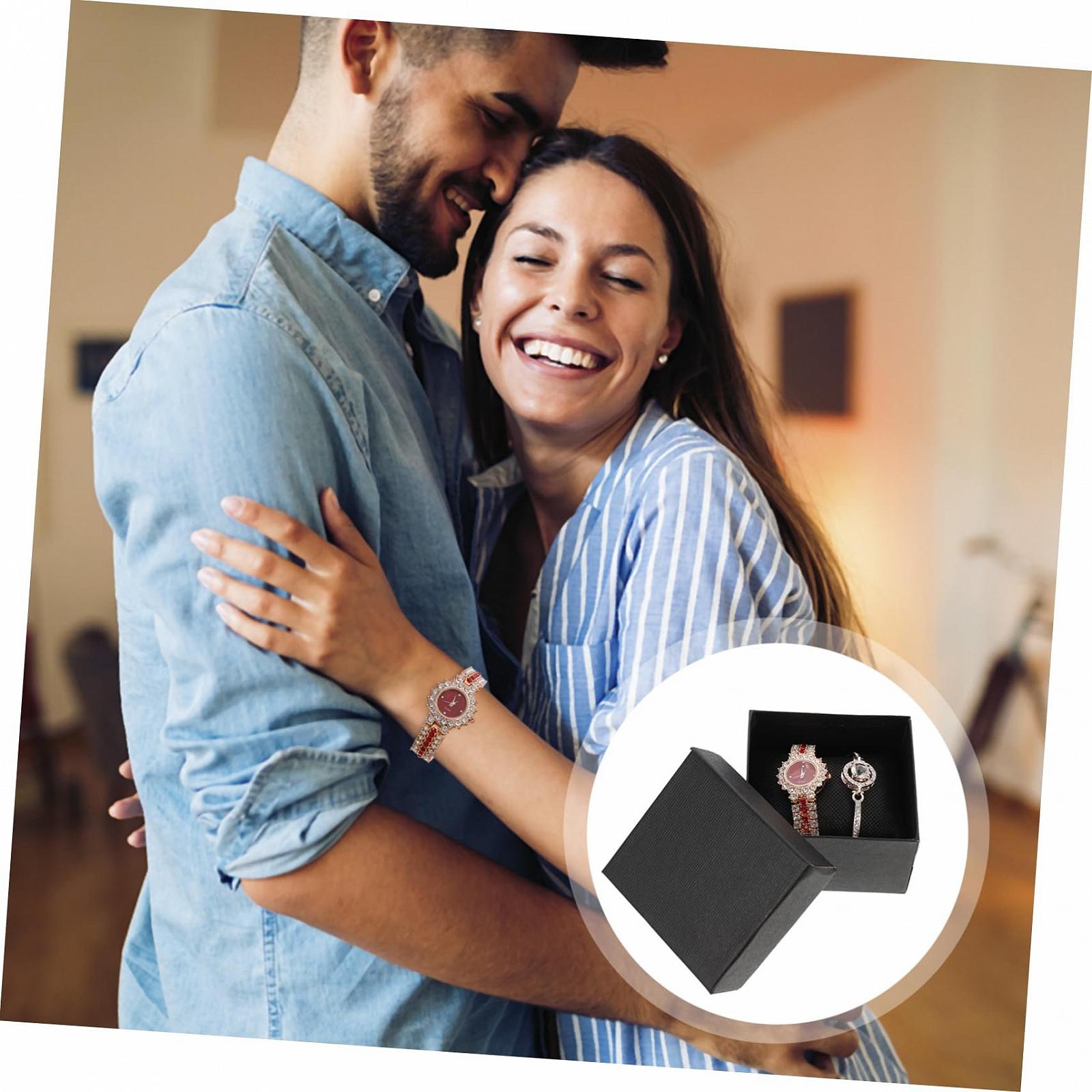 Женские часы WRITWAA Кварцевые часы Золотистый из нержавеющей стали, золотистый, фото №6