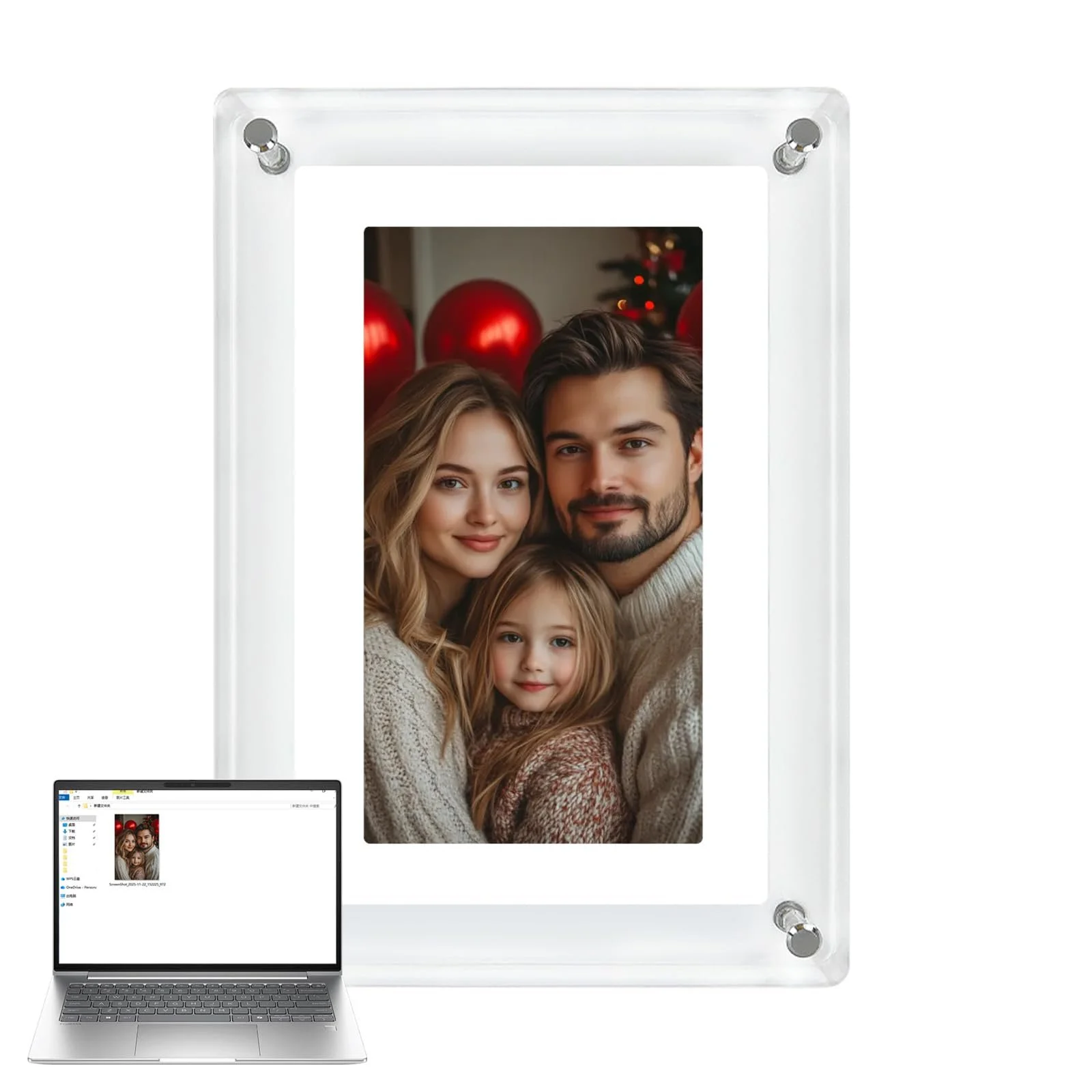 Цифрова фоторамка 5 Inch 4G USB-C 360° Auto-rotation, фото №1 Цифрова фоторамка 5 Inch 4G USB-C 360° Auto-rotation, фото №1