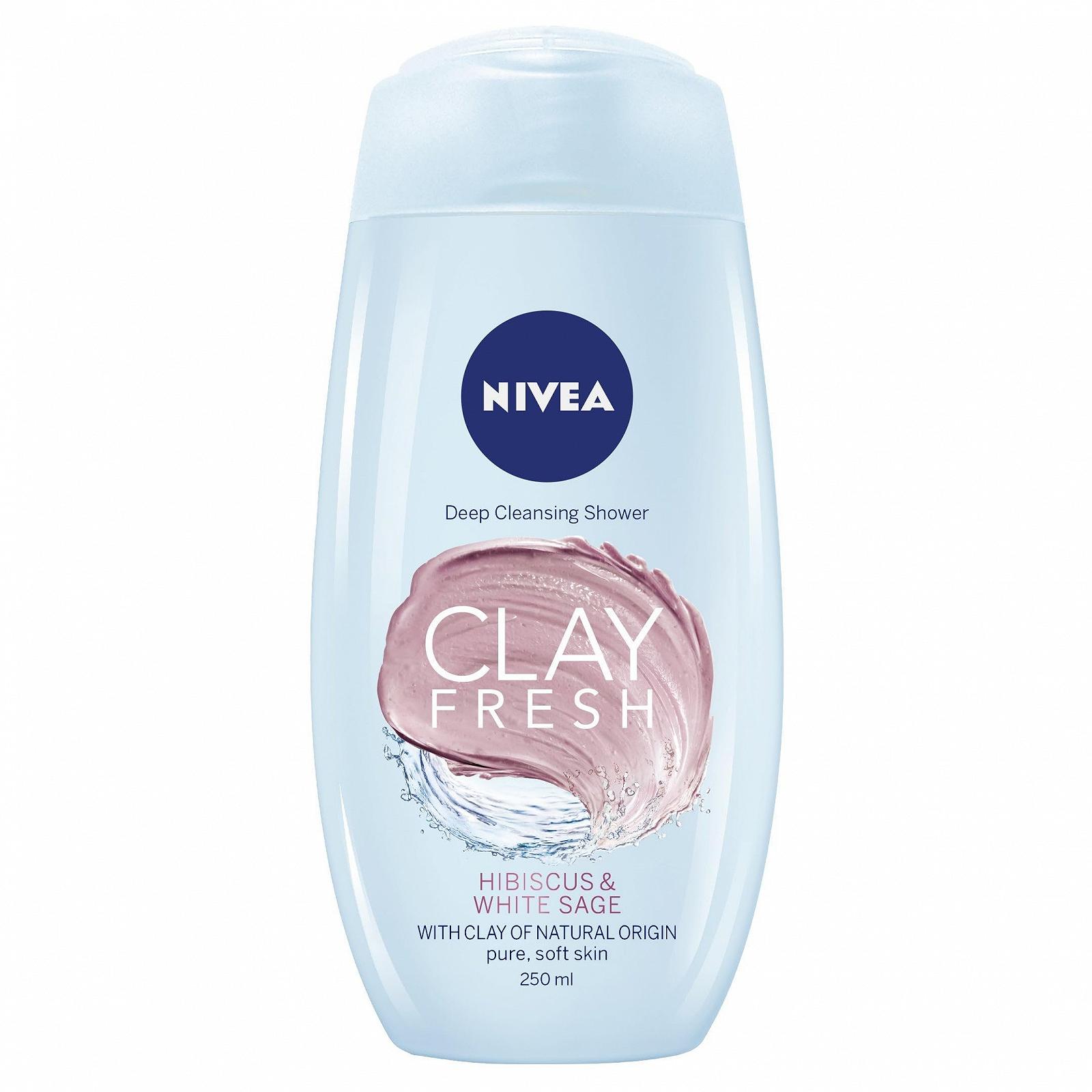 Гель для душа Nivea Clay Fresh Hibiscus & White Sage 250 мл, фото №1