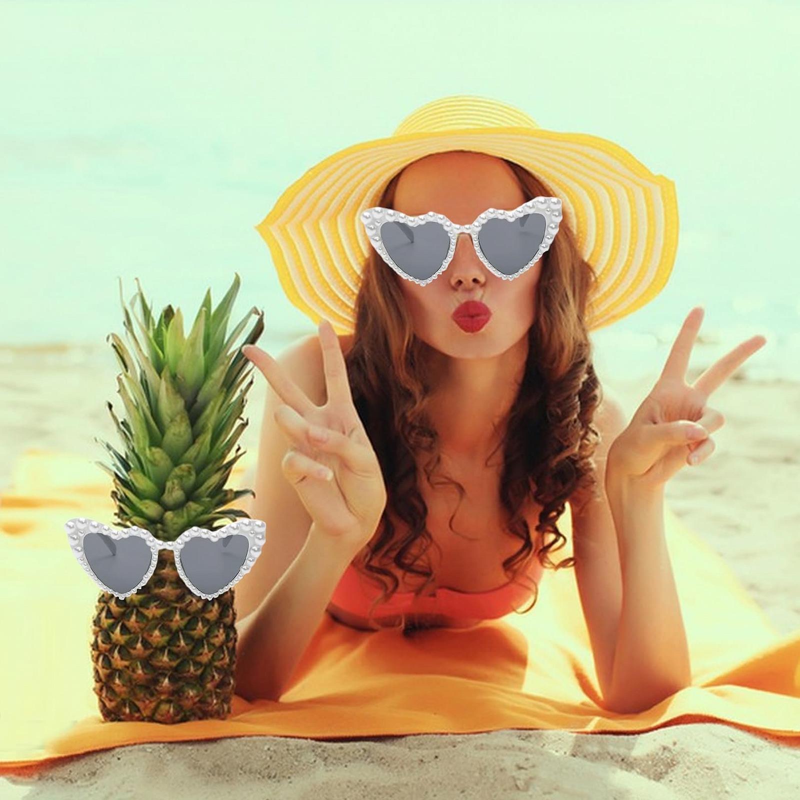 Сонцезахисні окуляри Серце Білий, фото №6