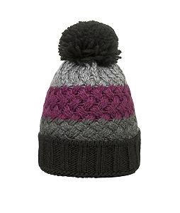 Вязаная шапка с помпоном для девочек - Фото 1