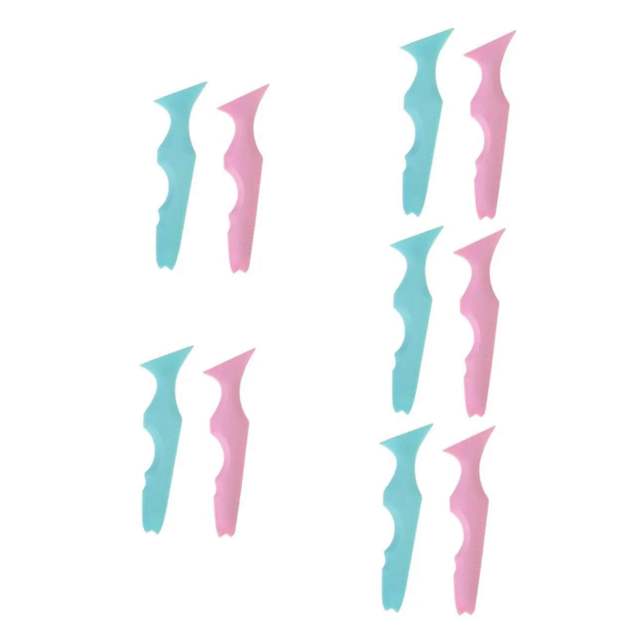 Трафарети для макіяжу MAGICLULU 10 шт, силіконові, для губ, підводки очей, тіней, брів, контуру обличчя, фото №1