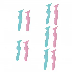 Трафарети для макіяжу MAGICLULU 10 шт, силіконові, для губ, підводки очей, тіней, брів, контуру обличчя - Фото 1