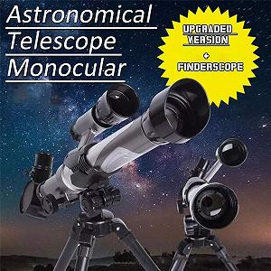 Тепескоп Astronomisches Teleskop Monokular 20-40X Стійка налаштовуване нічне бачення для дітей synthetic.ua - Фото 1