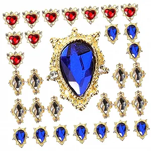 Стразы Типа Healvian 90 шт. Декоративные украшения для ногтей для элегантного маникюра. Подходят для натуральных и искусственных ногтей для вечеринок и особых случаев synthetic.ua - Фото 1