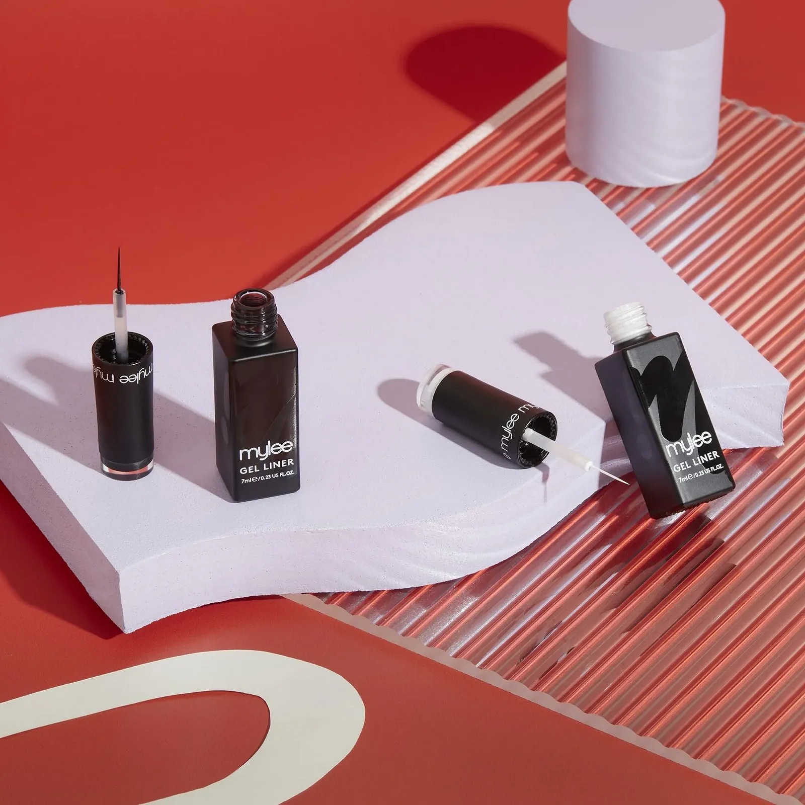 Гель-лак Mylee Liner Set 2 x 7 мл [Monochrome Canvas] з інтегрованим пензликом, фото №4