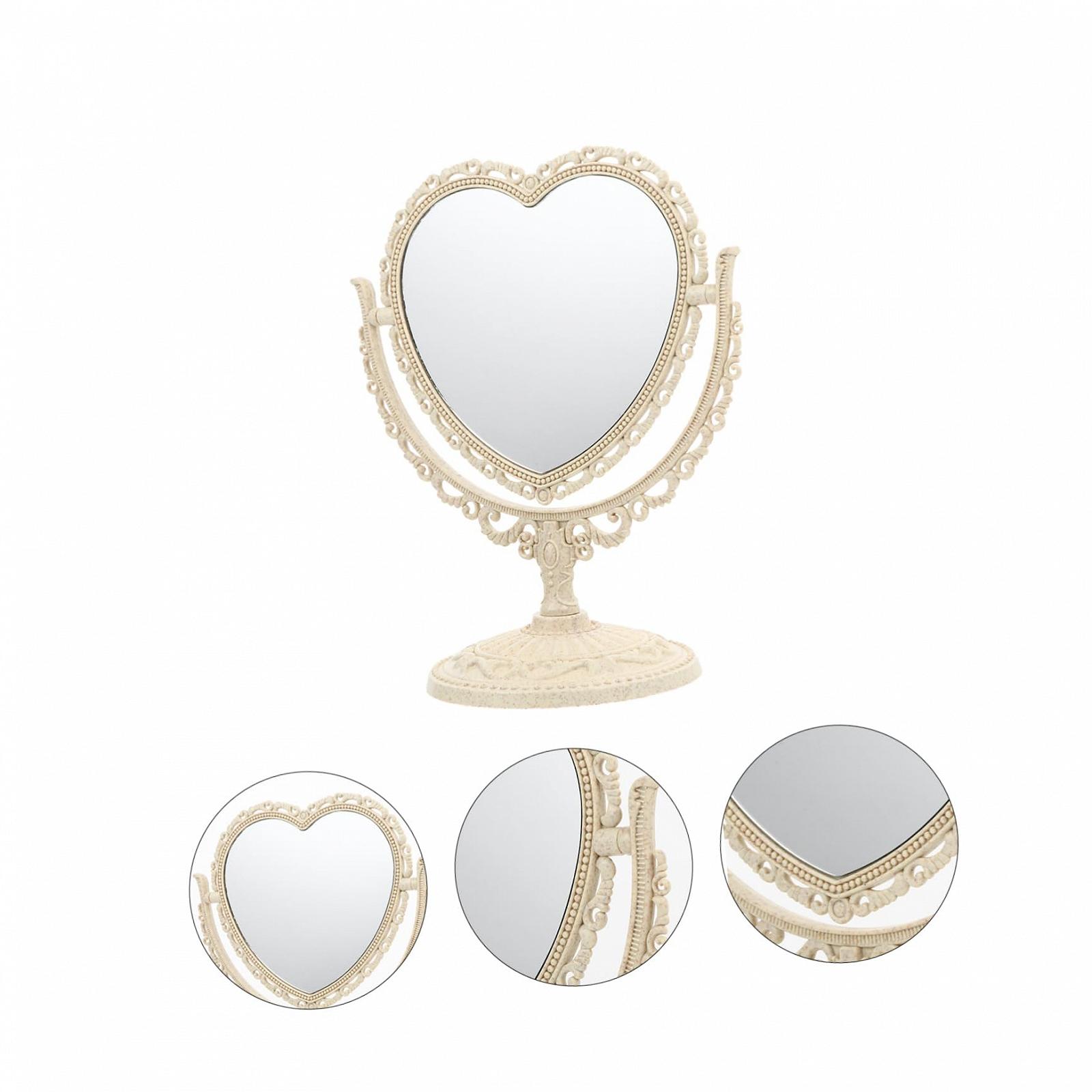 Попередній дзеркало POPETPOP 1stk ретро косметичний стіл в формі серця з пластику, фото №2