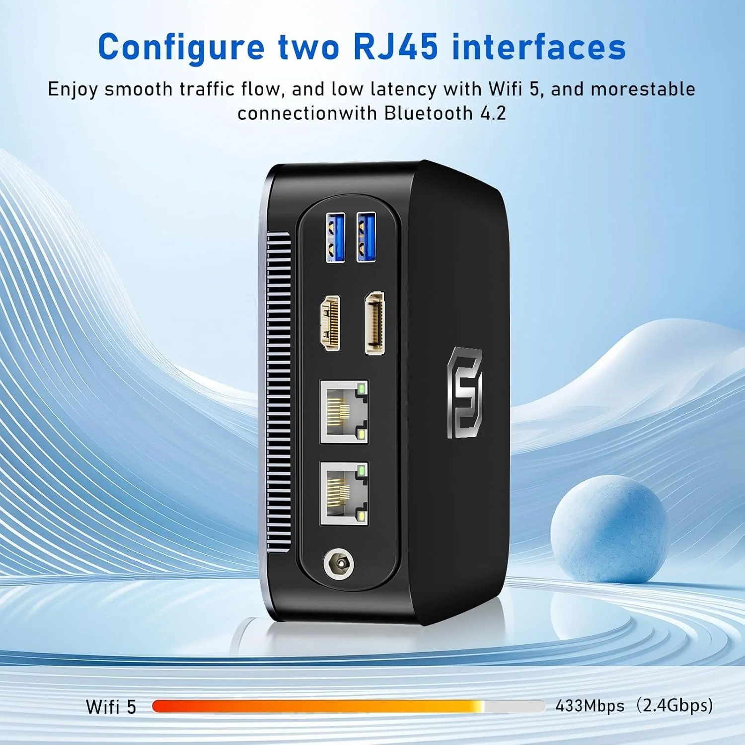 Міні ПК NIAKUN Intel N95 / RAM 16GB / SSD 512GB / Intel UHD Graphics / 2 x HDMI / LAN / Wi-Fi 5 / Bluetooth 4.2 / Windows 11 / Чорний, фото №4 Міні ПК NIAKUN Intel N95 / RAM 16GB / SSD 512GB / Intel UHD Graphics / 2 x HDMI / LAN / Wi-Fi 5 / Bluetooth 4.2 / Windows 11 / Чорний, фото №4