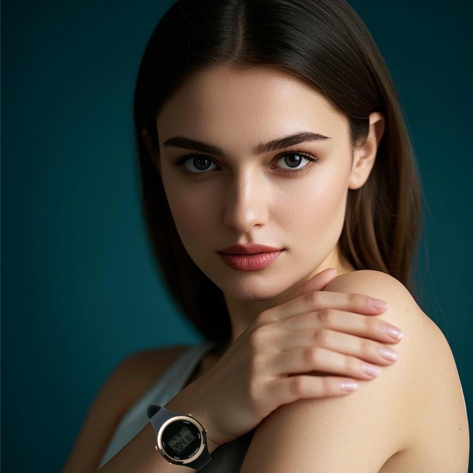 Цифровий годинник SingHao для жінок та чоловіків, для щоденного використання, у використанні, фото №8