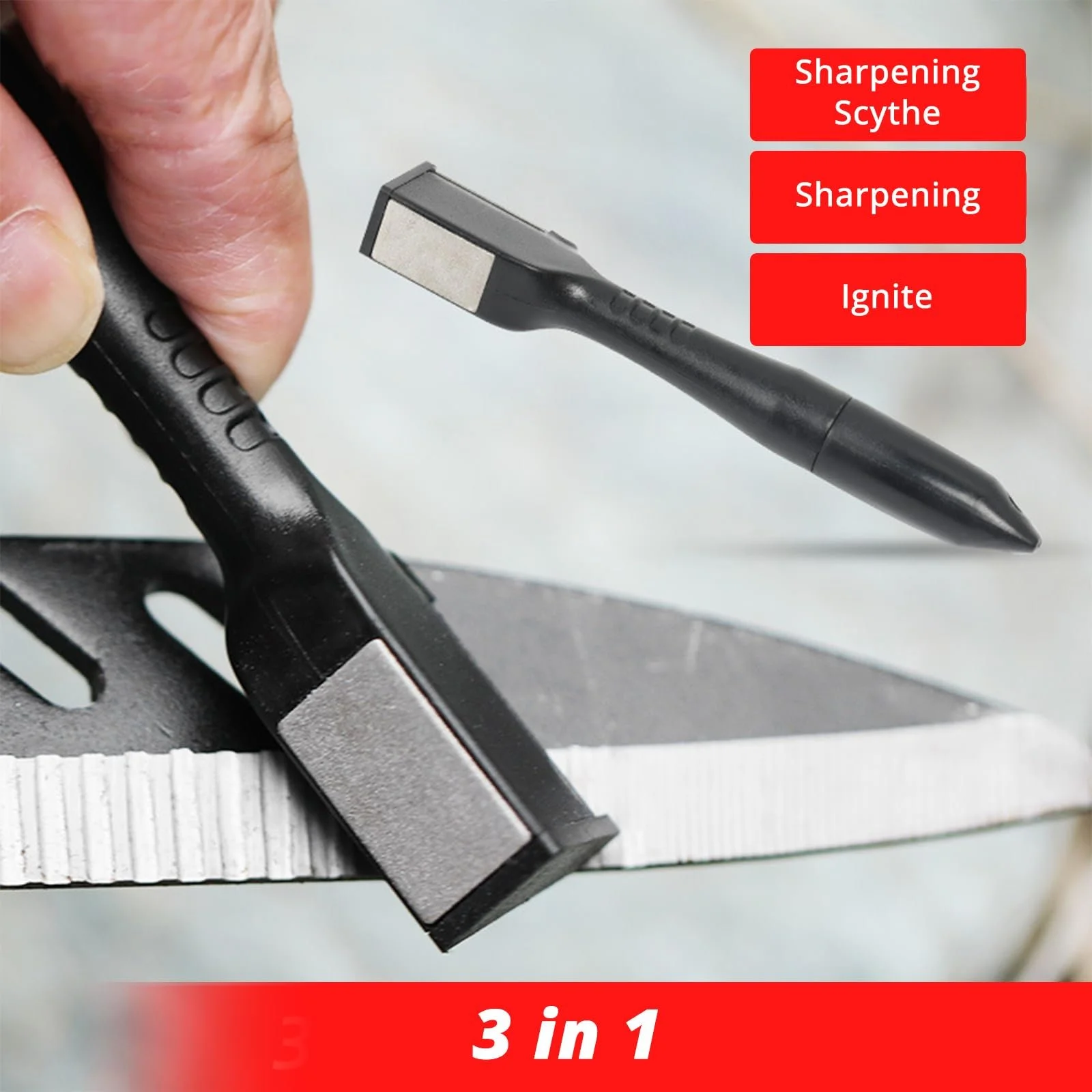 Точило для ножів кухонна нержавіюча сталь ручна, фото №5