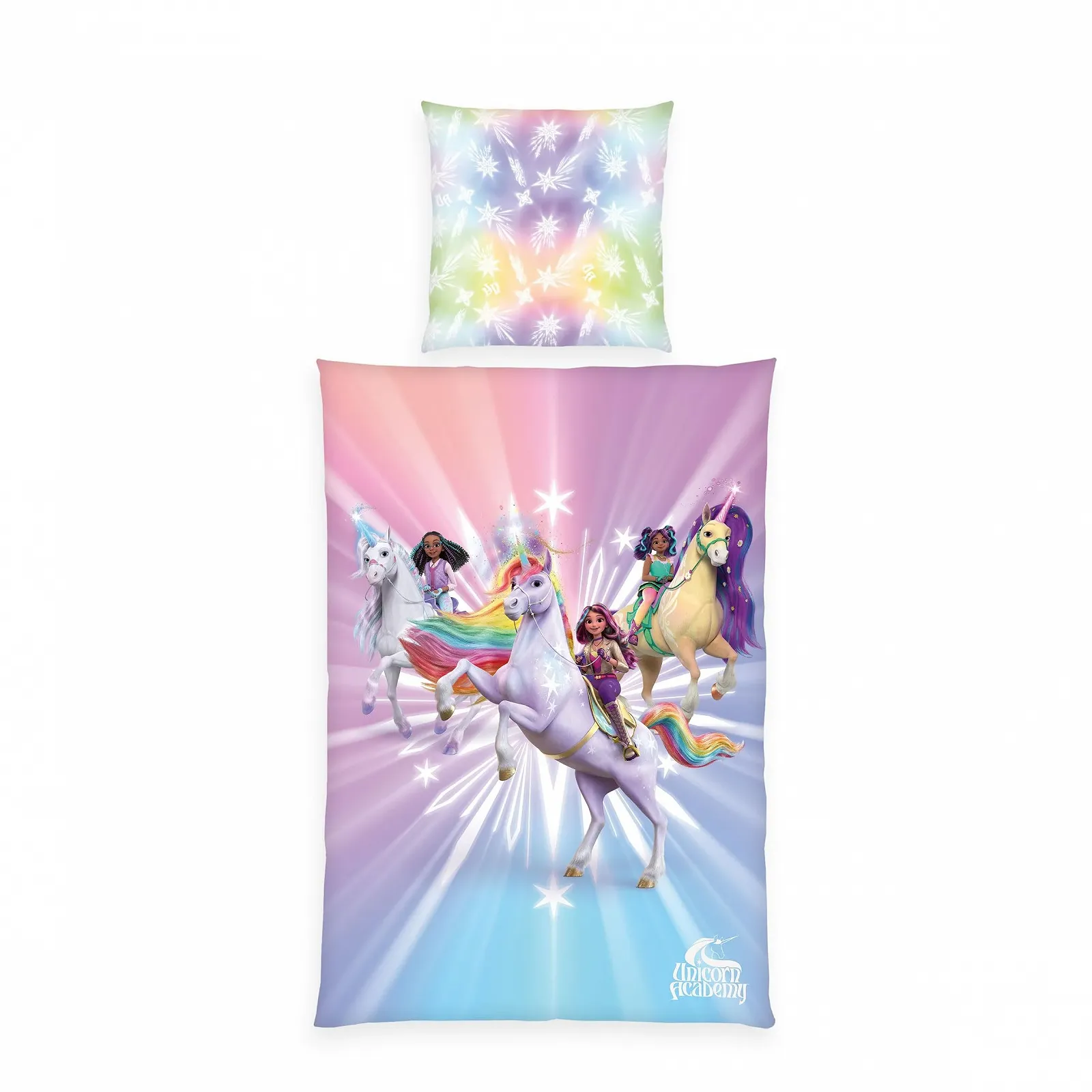 Постельное белье детское Herding Unicorn Academy 135 x 200 см 100% хлопок/Renforcé Multicoloured, фото №1