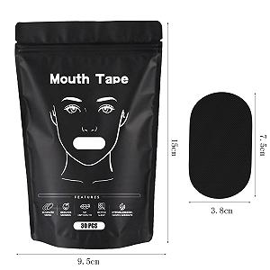 Пластирі для рота проти хропіння 30 шт.,  100% бавовна, дихаючі стрічки для рота для кращого дихання носом і кращого сну synthetic.ua - Фото 1