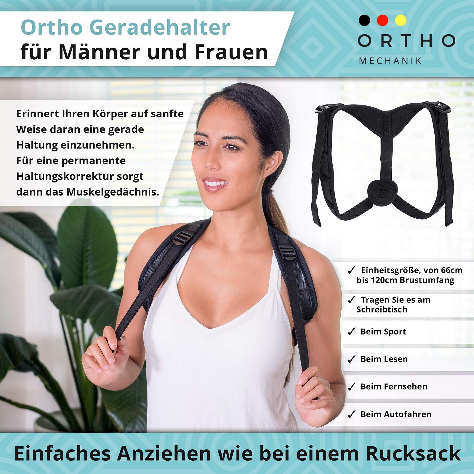 Набор для коррекции осанки Orthomechanics The Soothing Posture Trainer со стабилизатором спины видео и постером, фото №3
